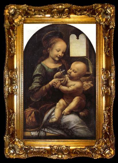 framed  LEONARDO da Vinci The Benois Madonna, ta009-2